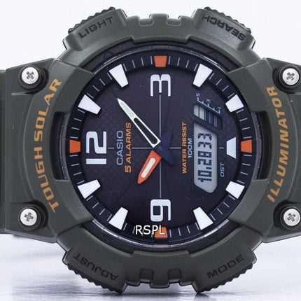 Montre Casio Illuminator alarme solaire dure analogique numérique AQ-S810W-3AV hommes