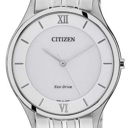 Montre pour homme Citizen Stiletto è  cadran blanc en acier inoxydable Eco-Drive AR0070-51A
