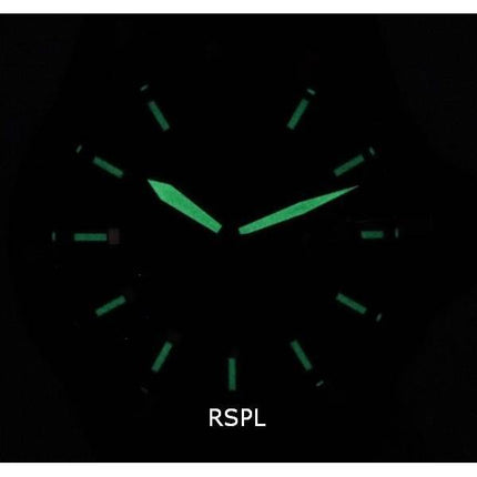 Montre pour homme Emporio Armani en silicone vert avec cadran noir et quartz AR11464 100M