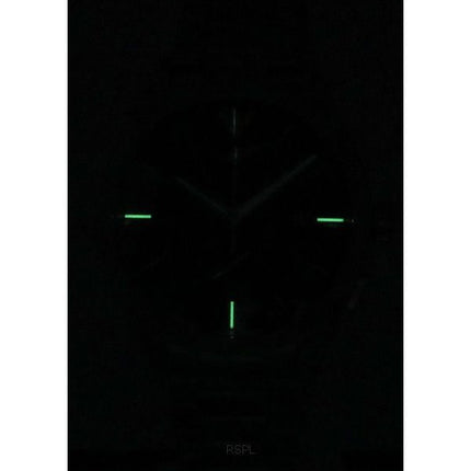 Montre pour homme Emporio Armani Claudio chronographe en acier inoxydable cadran bleu Quartz AR11541