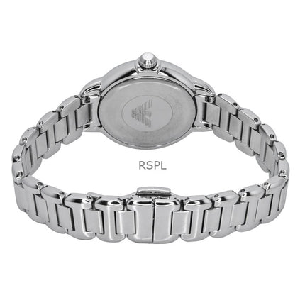Montre Emporio Armani AR11596 pour femme, en acier inoxydable, cadran nacre, quartz