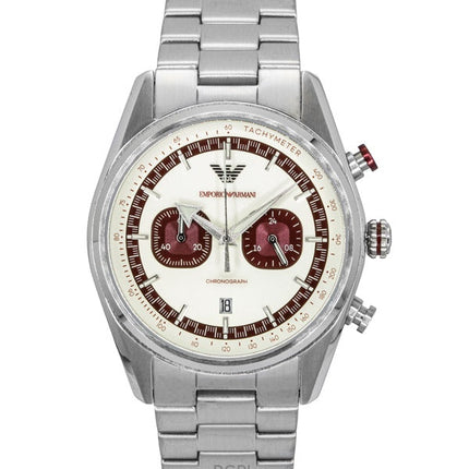 Montre chronographe Emporio Armani pour homme, cadran multicolore, acier inoxydable, quartz, AR11645