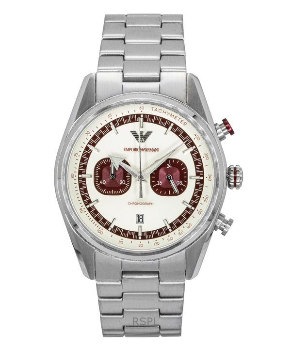 Montre chronographe Emporio Armani pour homme, cadran multicolore, acier inoxydable, quartz, AR11645