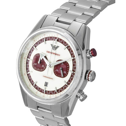 Montre chronographe Emporio Armani pour homme, cadran multicolore, acier inoxydable, quartz, AR11645