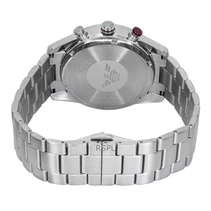 Montre chronographe Emporio Armani pour homme, cadran multicolore, acier inoxydable, quartz, AR11645