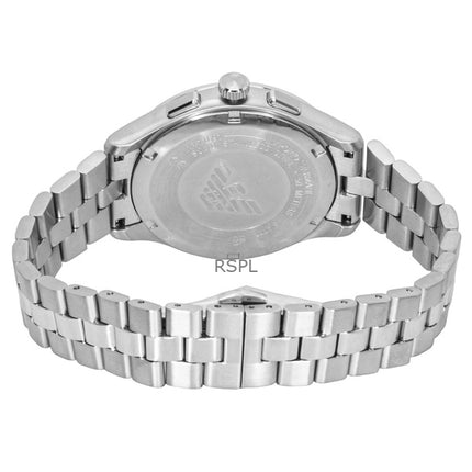 Montre homme Emporio Armani Chronographe, cadran noir, acier inoxydable, quartz AR11691