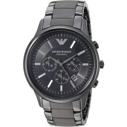Montre pour homme Emporio Armani Ceramica AR1451 chronographe à quartz