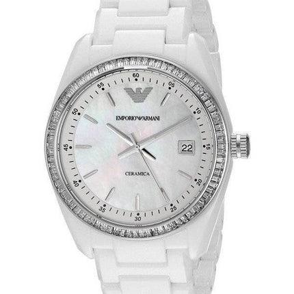 Montre Emporio Armani Ceramica cristaux AR1497 féminin