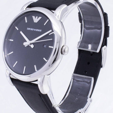 Montre Emporio Armani Classic hommes cadran noir en cuir noir AR1692