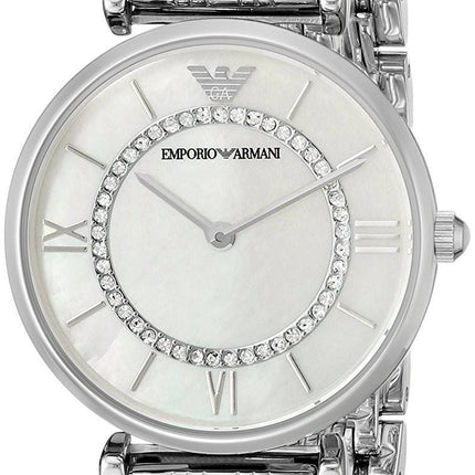 Montre Emporio Armani classique Quartz diamant Accent AR1908 féminin