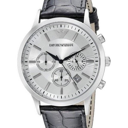 Montre Emporio Armani Classic Chronograph cadran argenté AR2432 masculin