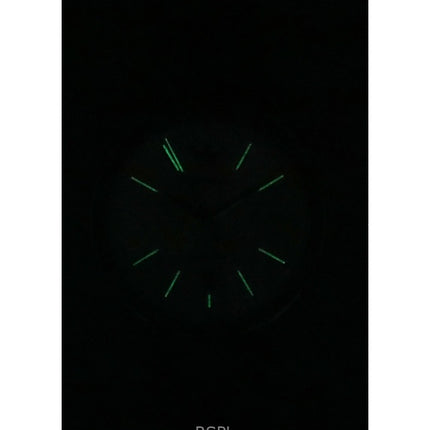 Montre homme Emporio Armani AR60077 automatique avec bracelet en cuir et cadran argenté