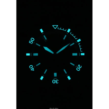 Montre de plongée automatique Emporio Armani Sea Explorer pour homme, bracelet en silicone, cadran noir, AR60078, 200 m