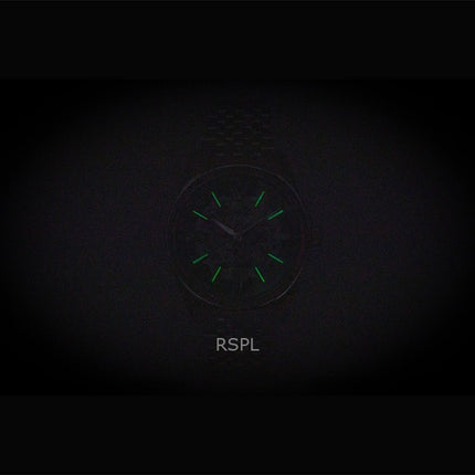 Montre homme Emporio Armani AR60091 en acier inoxydable, cadran squelette vert, automatique