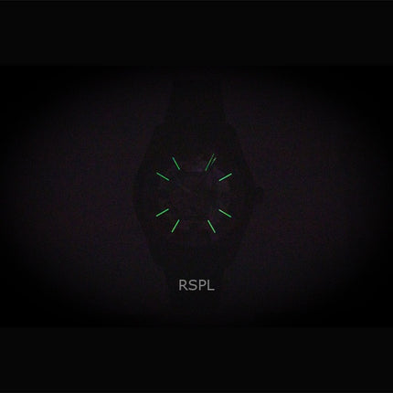 Montre homme Emporio Armani AR60093 en acier inoxydable, cadran squelette noir, automatique