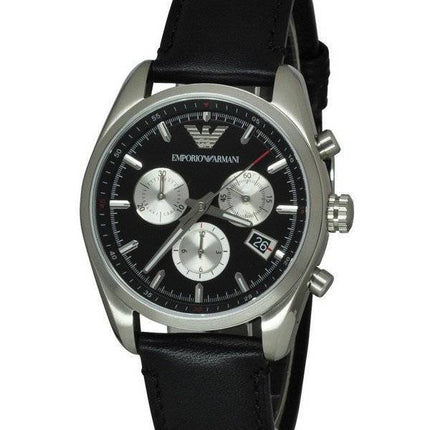 Montre Emporio Armani Sportivo chronographe cadran noir AR6009 masculin