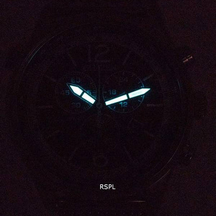 Citizen Chronographe Acier Inoxydable Mesh Cadran Bleu Eco-Drive AT0361-81L 100M Montre Homme