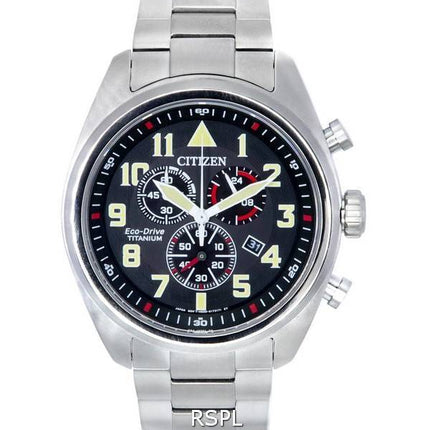 Montre pour homme Citizen Super Titanium Chronograph Eco-Drive AT2480-81E 100M