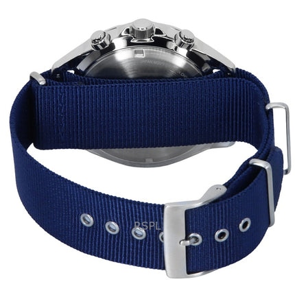 Montre homme Citizen Eco-Drive AT2500-19A, bracelet en nylon, cadran blanc, 100 m