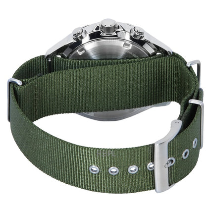 Montre homme Citizen Eco-Drive AT2500-19W, bracelet en nylon, cadran vert, 100 m