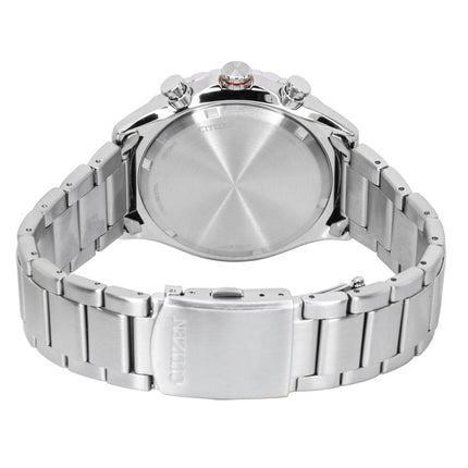 Montre homme Citizen Eco-Drive Chronographe Acier inoxydable Cadran noir Solaire AT2566-88E 100M