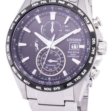 Citizen Eco-Drive Radio Controlled Chronograph AT8154-82F montre homme