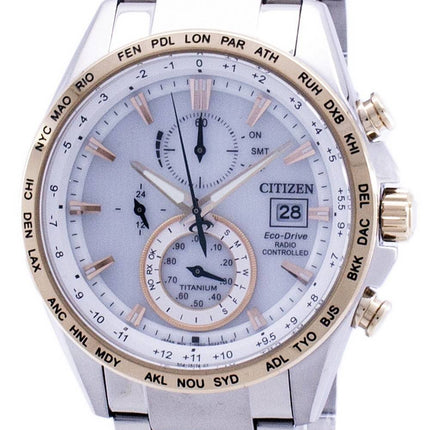 Citizen Eco-Drive Chronograph Power Reserve radiocommandés AT8156-87 a montre homme