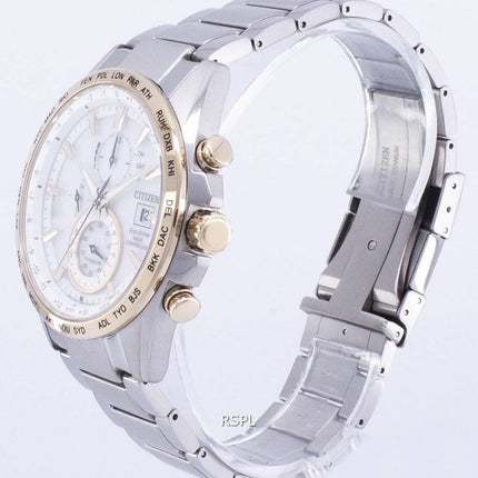 Citizen Eco-Drive Chronograph Power Reserve radiocommandés AT8156-87 a montre homme