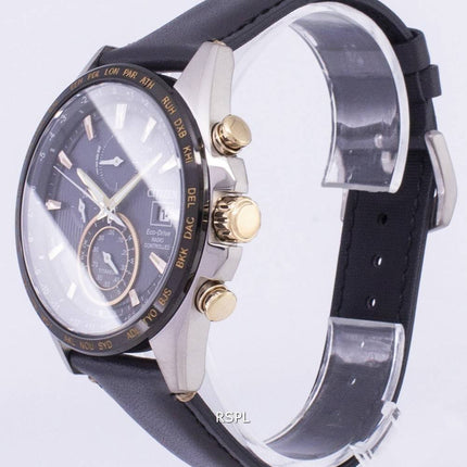 Citizen Eco-Drive titane radiocommandés Power Reserve AT8158 - 14H montre homme