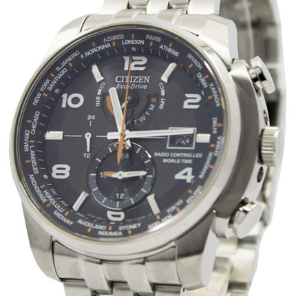 Citizen Eco-Drive atomique Radio pilotée monde temps AT9010-52E montre homme