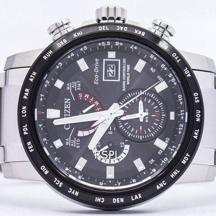 Citizen Eco-Drive Radio atomique contrôlée Montre World Time AT9071-58E hommes