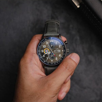 HORSMontre pour homme AVI-8 Hawker Hurricane Tachymeter Quartz AV-4011-0D