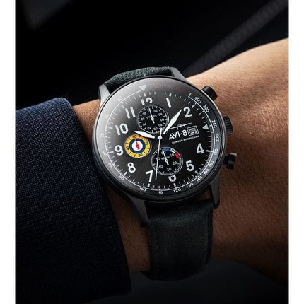 HORSMontre pour homme AVI-8 Hawker Hurricane Tachymeter Quartz AV-4011-0D