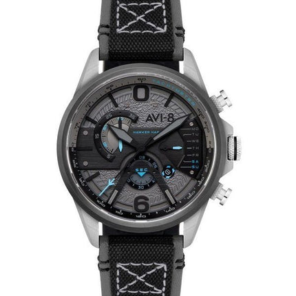 AVI-8 Hawker Harrier Double chronographe rétrograde Cadran gris fumé Quartz AV-4056-08 Montre pour homme