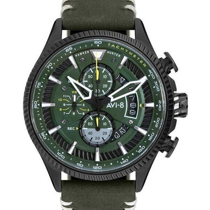 AVI-8 Hawker Hunter Avon Chronographe Cadran Vert Charbon Quartz AV-4064-02 HORS Montre Homme