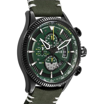 AVI-8 Hawker Hunter Avon Chronographe Cadran Vert Charbon Quartz AV-4064-02 HORS Montre Homme