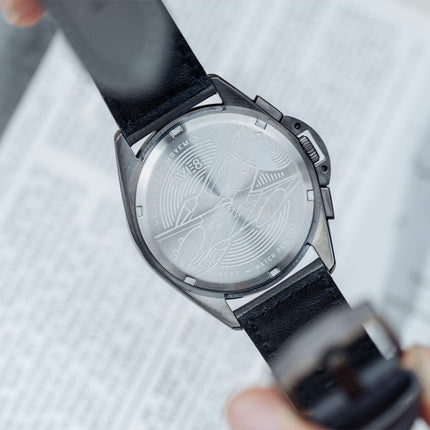 Montre Homme AVI-8 P-51 Mustang Blakeslee Chronographe Brevet Bracelet Cuir Cadran Noir Quartz AV-4077-03