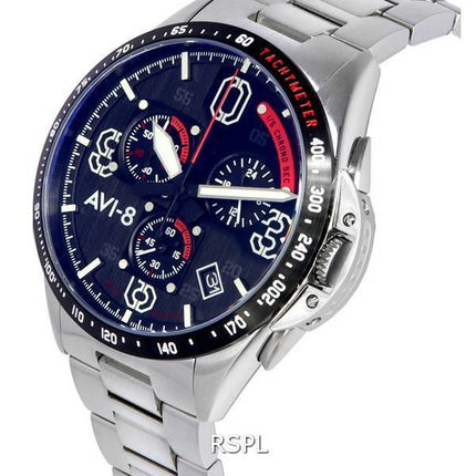 Montre Homme AVI-8 P-51 Mustang Legion Blakeslee Pilot Chronographe Cadran Noir Quartz AV-4077-11