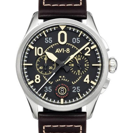 Montre pour homme AVI-8 Spitfire Lock Midnight Oak chronographe Quartz AV-4089-01
