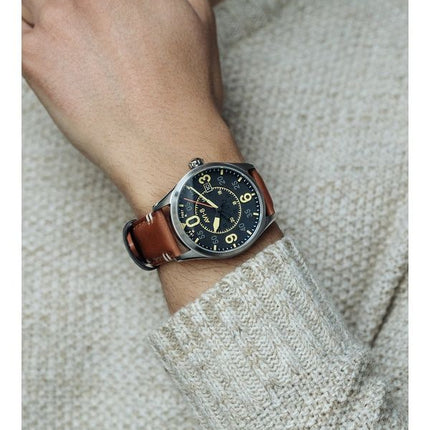 AVI-8 Spitfire Smith Woolston Cadran Noir Automatique AV-4090-01 Montre Homme