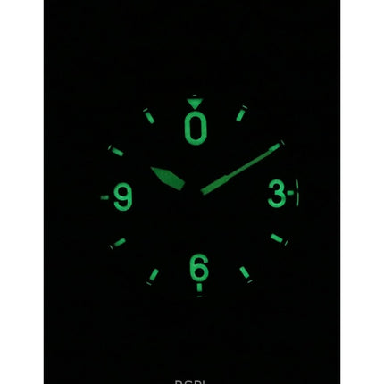 Montre automatique pour homme AVI-8 Spitfire Smith, bracelet en cuir marron, cadran noir, AV-4090-06