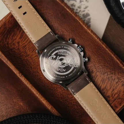 AVI-8 Hawker Typhoon Rb396 Sheila Chronographe Édition Limitée Westhampnett Cadran Marron Quartz AV-4093-06 Montre pour Homme