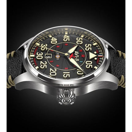 AVI-8 Hawker Hurricane Kenley Clowes Automatique Cadran Noir AV-4097-03 Montre Homme