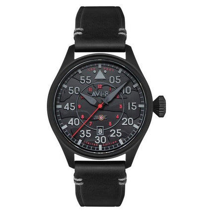 Montre pour homme AVI-8 Hawker Hurricane Clowes automatique Night Reaper édition limitée Night Shadow cadran noir AV-4097-05