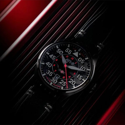 Montre pour homme AVI-8 Hawker Hurricane Clowes automatique Night Reaper édition limitée Night Shadow cadran noir AV-4097-05