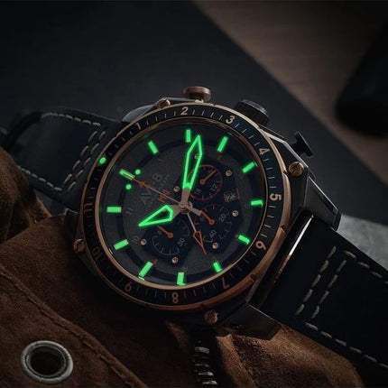 Montre pour homme AVI-8 Hawker Hunter Atlas Dual Time Chronographe Cadran gris anthracite Quartz AV-4100-07