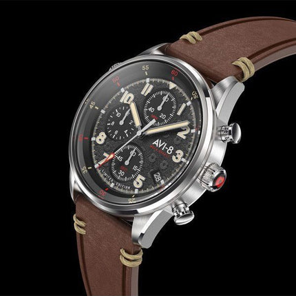 AVI-8 Flyboy Royal British Legion Tri-Service Chronographe Édition Limitée High Wycombe Quartz AV-4102-RBL-01 Montre pour homme