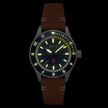 Montre pour homme AVI-8 Flyboy Tuskegee Airmen Meca-Quartz édition limitée Lucera cadran bleu AV-4103-02 avec bracelet supplémen