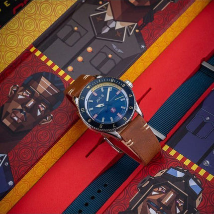 Montre pour homme AVI-8 Flyboy Tuskegee Airmen Meca-Quartz édition limitée Lucera cadran bleu AV-4103-02 avec bracelet supplémen