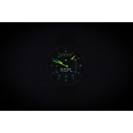 Montre automatique pour homme AVI-8 Hawker Harrier HUD avec bracelet en caoutchouc et cuir, cadran orange dégradé, AV-4117-03